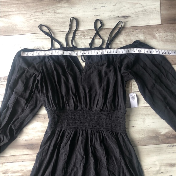 Old Navy Off the Shoulder Black Mini Dress - Picture 5 of 8